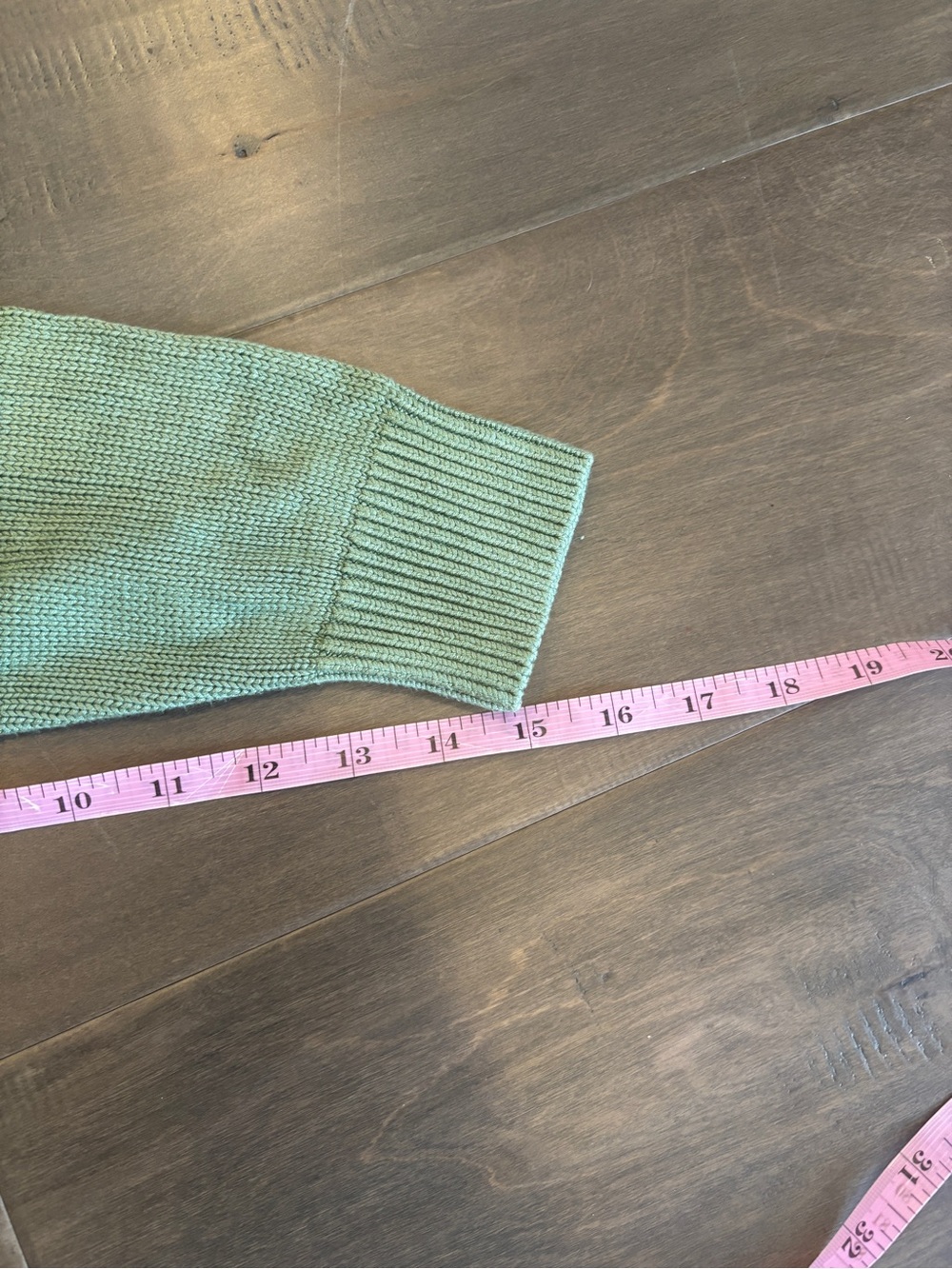 PINK Victoria's Secret Sage Green V-Neck Cropped Sweater - Picture 8 of 8